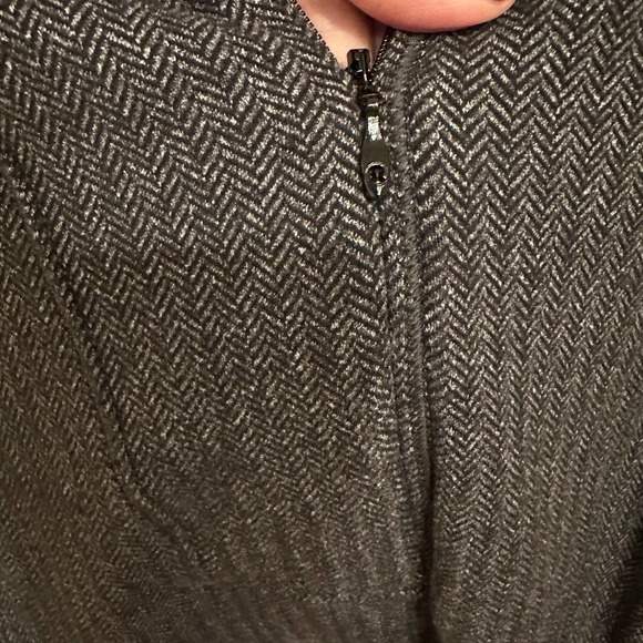 Lululemon Think Fast Pullover Women’s Herringbone Zip Front Sweatshirt - Picture 8 of 10